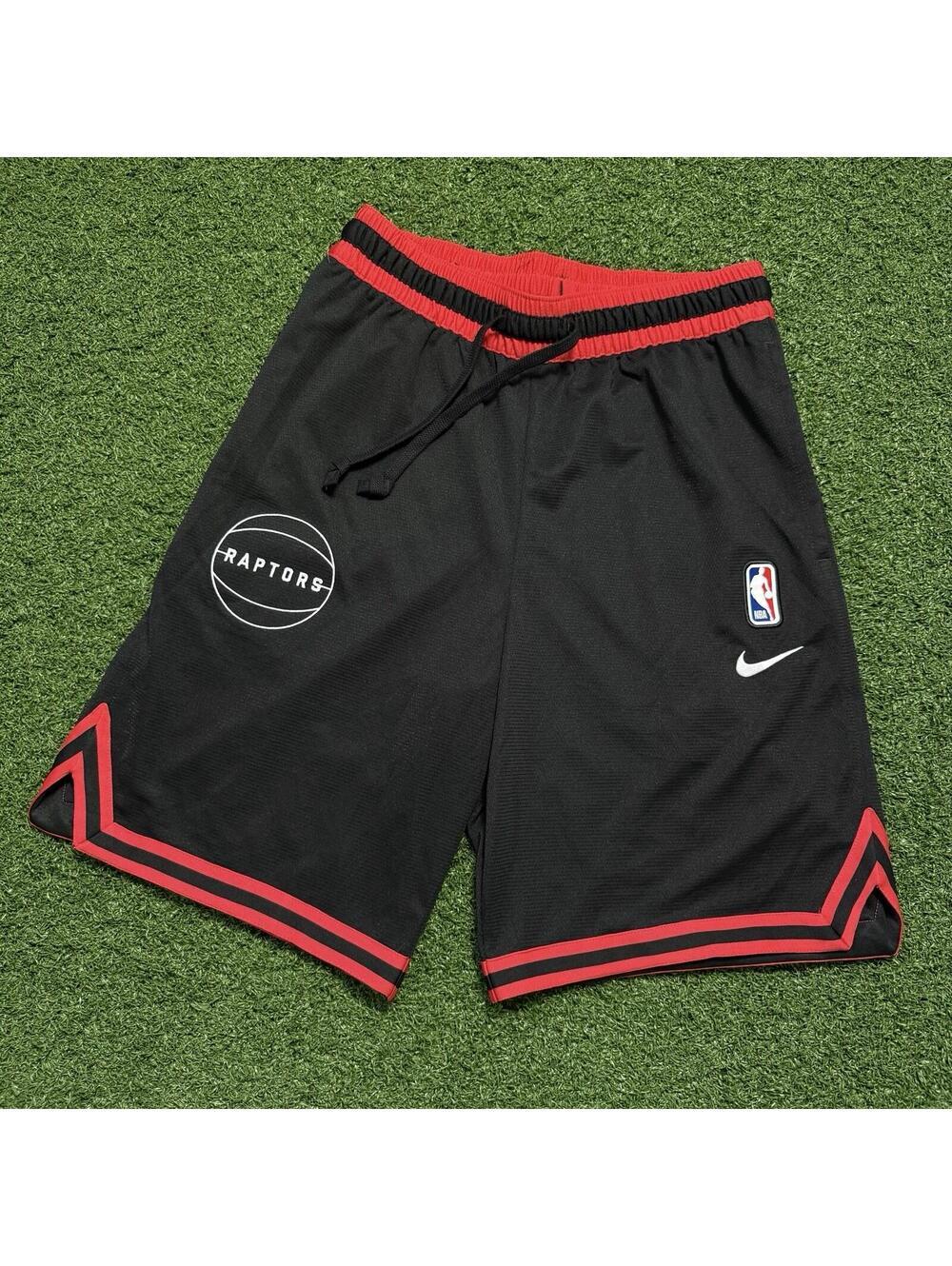 Nike X NBA Toronto Raptors Basketball Shorts Mens S Traning Unlined Zip Pockets